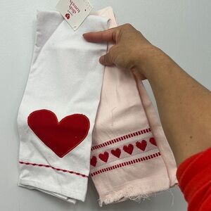 Heart Design Kitchen Towels
